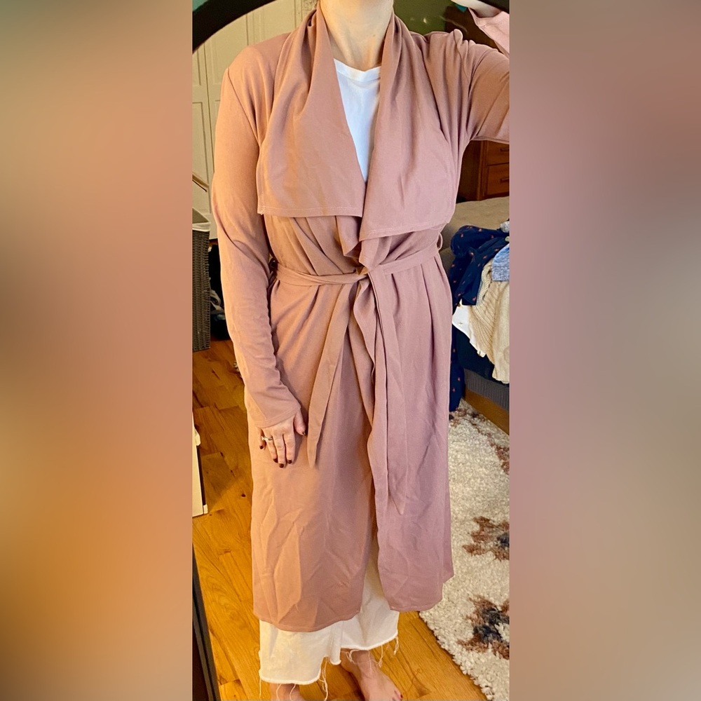 Blush, Draped Open Front, Lightweight Jacket - Never worn!